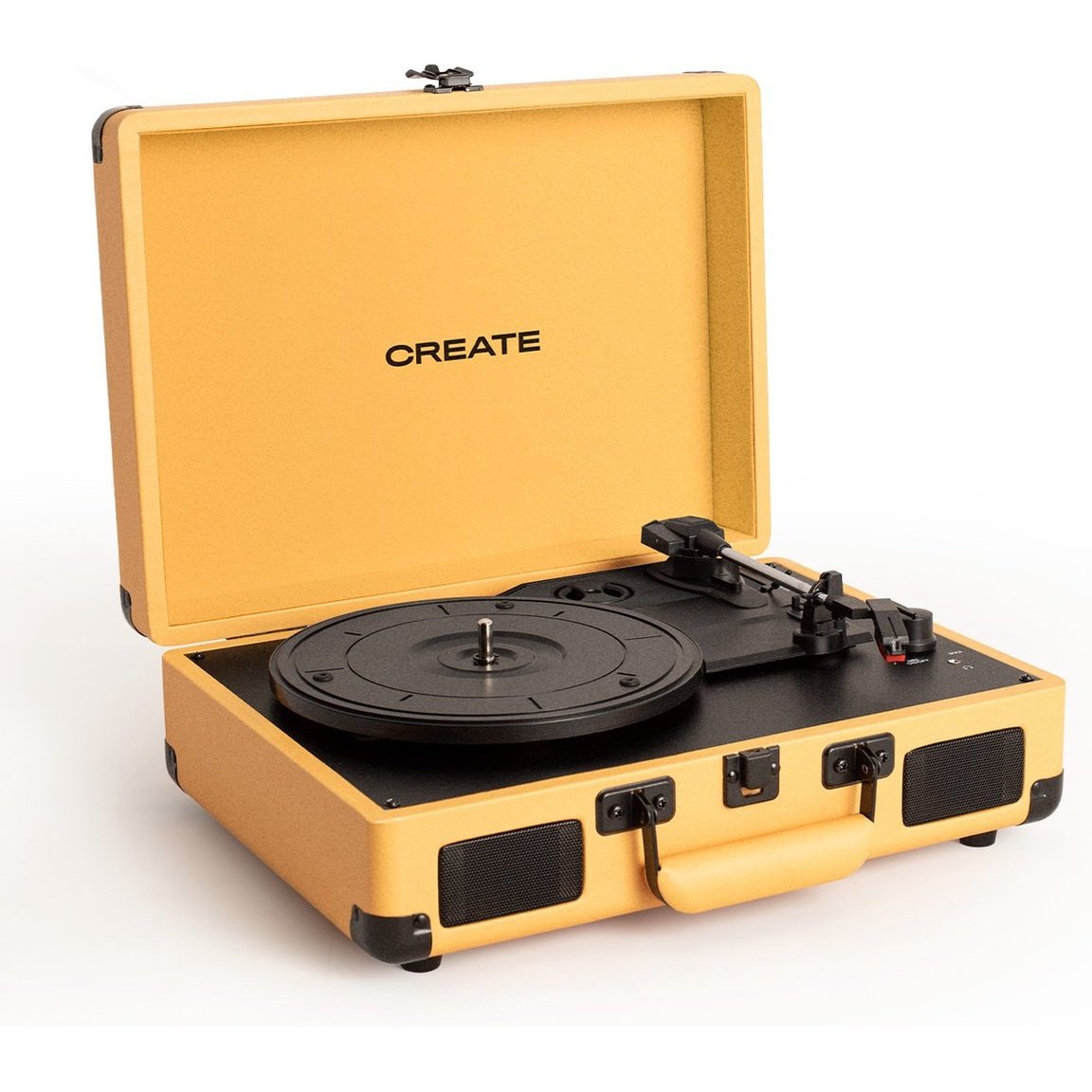 Create - Portable Turntable With Bluetooth / Mustard
