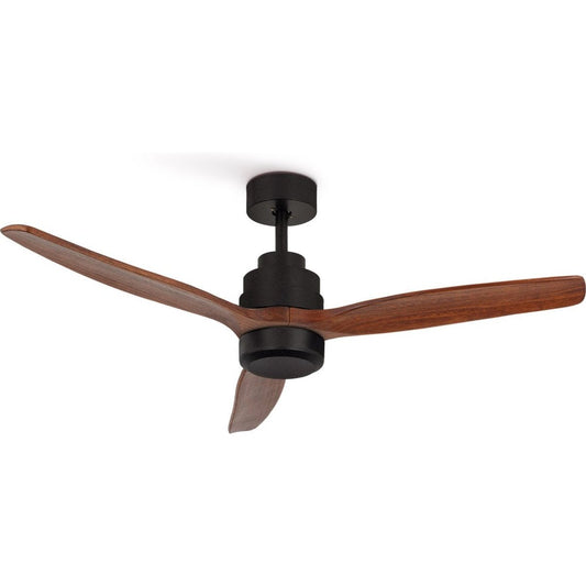 Create - Windstylance Dc Black with Dark Wood - Ceiling Fan With Remote Control - 6 Speeds ( Without Light )