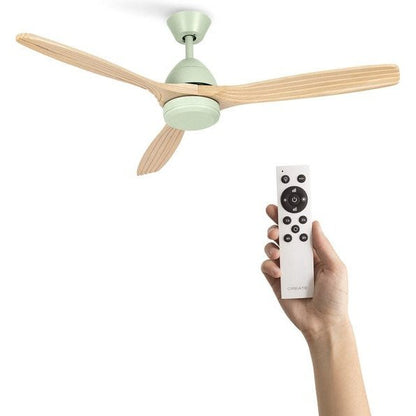 Create - WindCup Ultra Quiet 40W DC Ceiling Fan With Remote Control (Green)