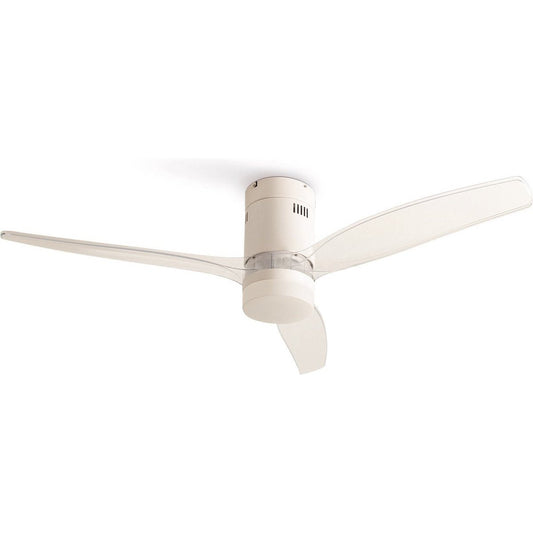 Create - Windcalm Dc-silent Ceiling Fan Winter/summer Function White Transparent - 6 Speeds (With Light)