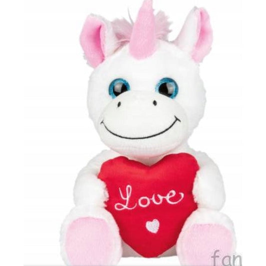 Livarno - Plush Mascot Melinera 20 Cm Unicorn With Heart Love