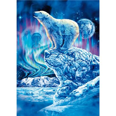 Clementoni - Puzzle Polar Bear Fluorescent 1000 Pieces