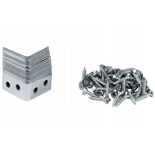 Parkside - Mounting Angle Connector 25x25mm 16pcs