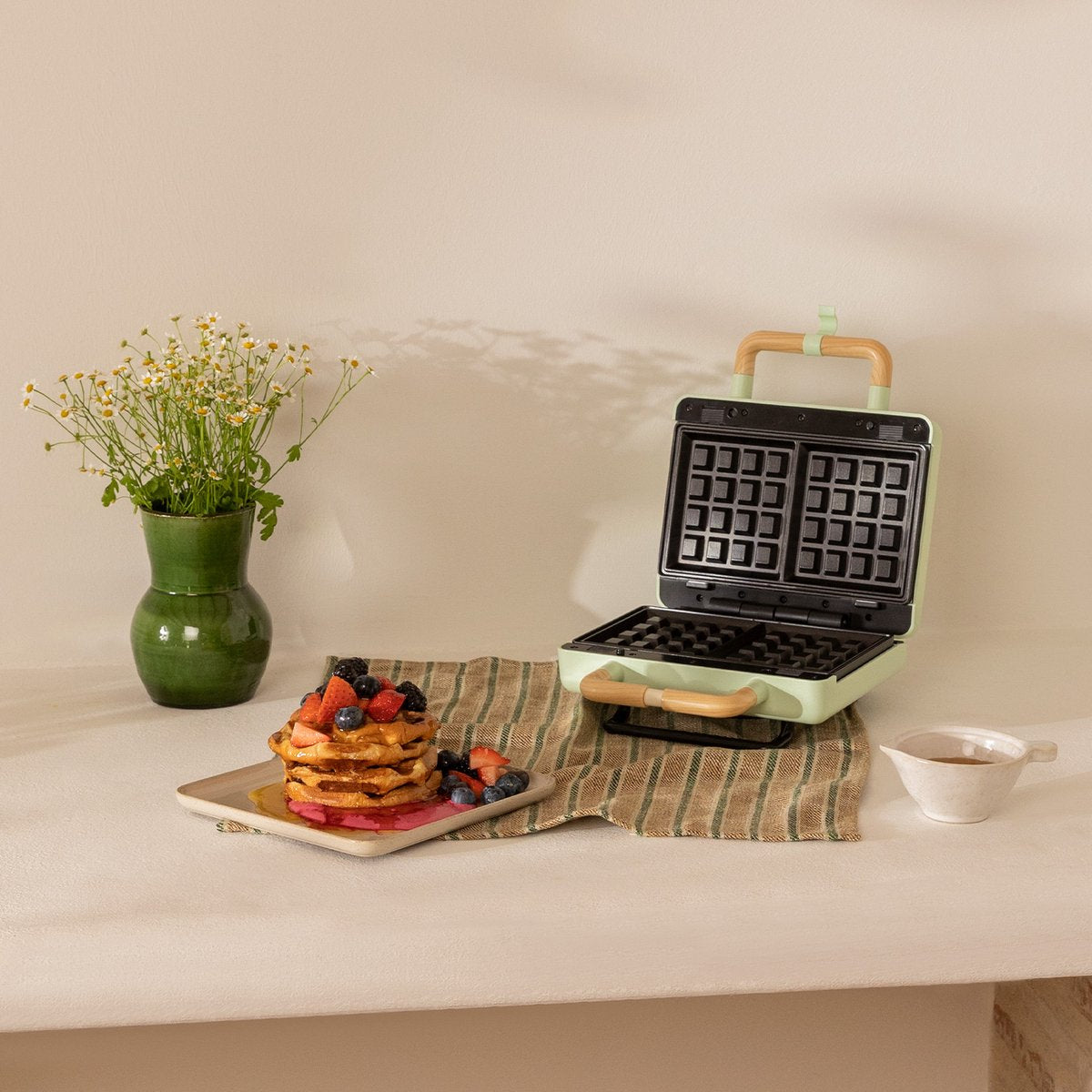 Create - Stone 3 In 1 Studio / Sandwich / Waffle Grill / Green