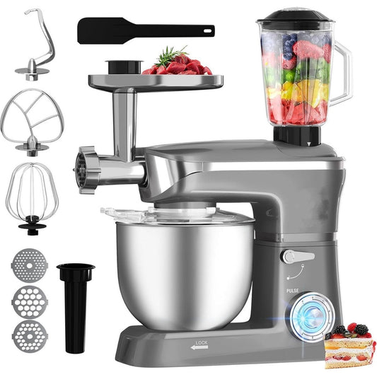 Royalty Line - 3 In 1 Food Processor /1900W /6.5 Liter / Silver