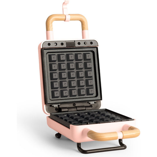Create - Stone 2 In 1 Compact Sandwich Grill And Waffle Maker / 600W / Pastel Pink