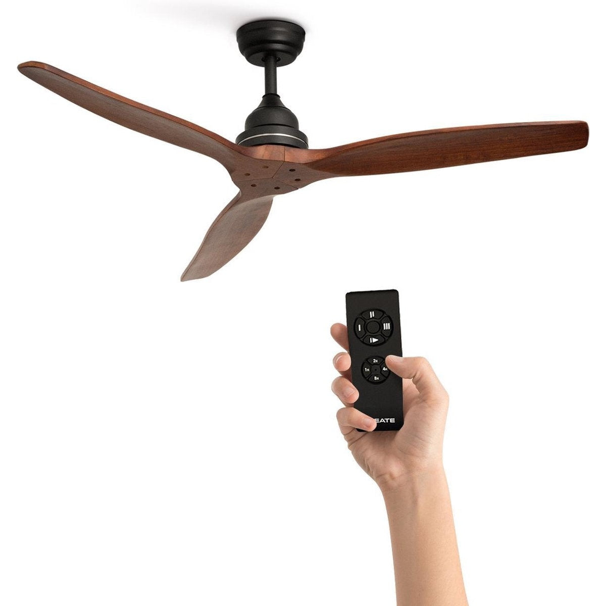 Create - Windwood Ultra-quiet Ceiling Fan - 3 Speeds - 132 cm - 75 W - Summer Winter Function