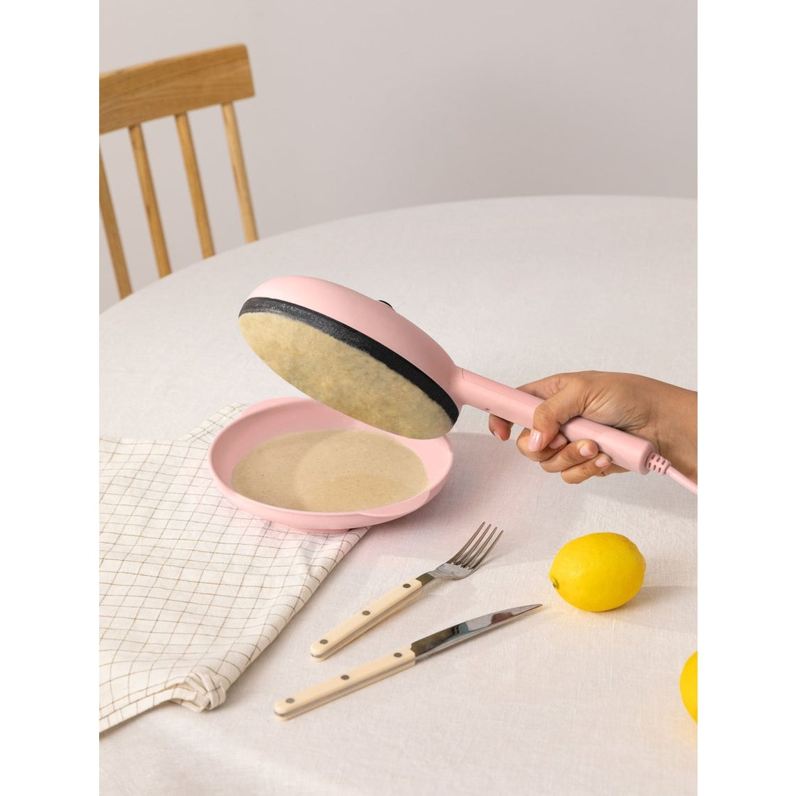 Create - Crêpe Maker /600W/ Pastel Pink