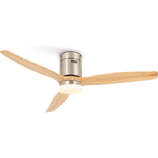 Create - Windcalm Nickel - Ceiling Fan 132cm With Remote Control - 6 Speeds ( With Light )