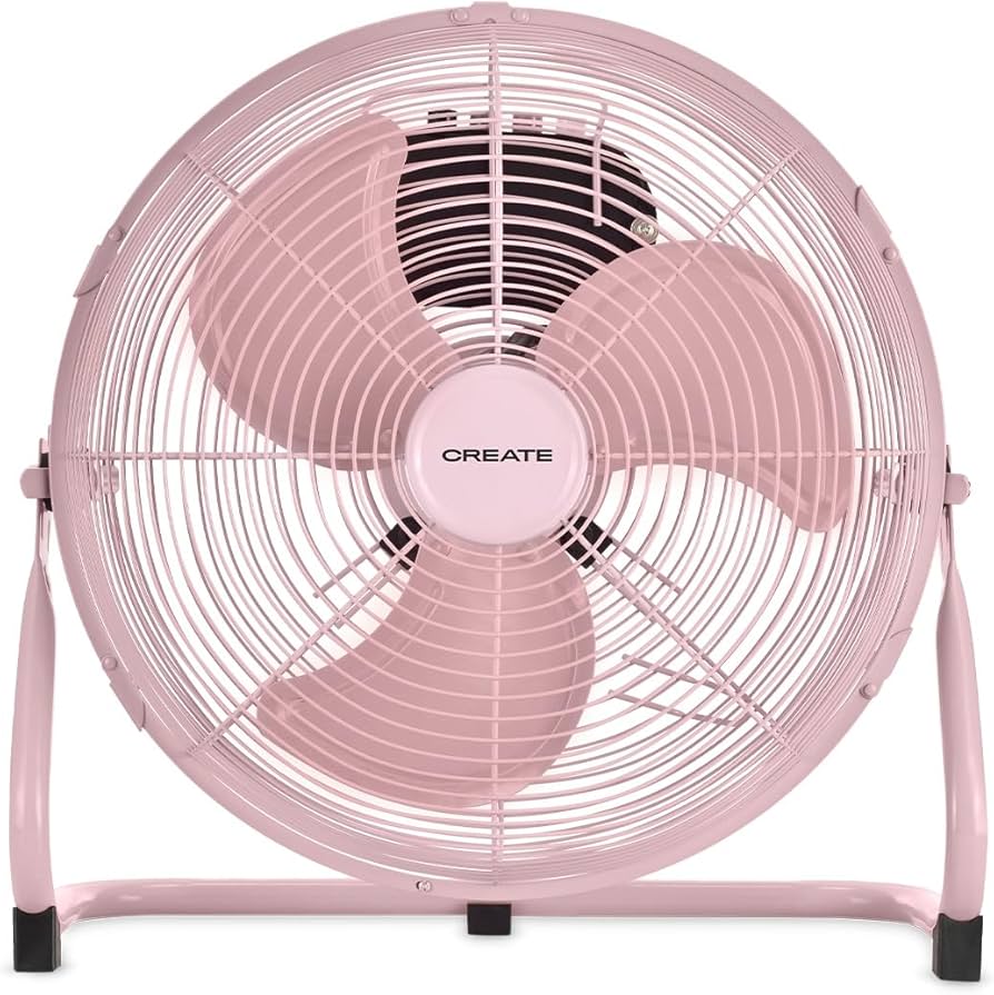 Create - Air Floor Retro - 12 Inch Fan - 3 Speeds - Quiet