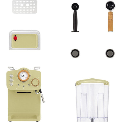 Create - Thera Matt Retro Express Coffee Machine / Matt Green / 1100W