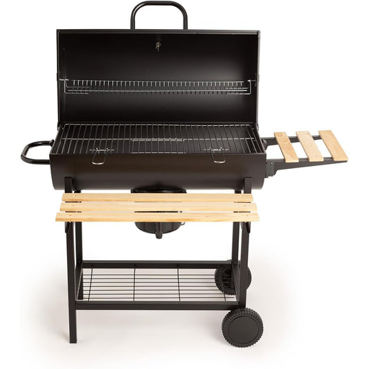 Create - BBQ Smoker Charcoal Grill With Wheels