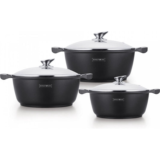 Royalty Line - Induction Pan Set / Aluminum / Black