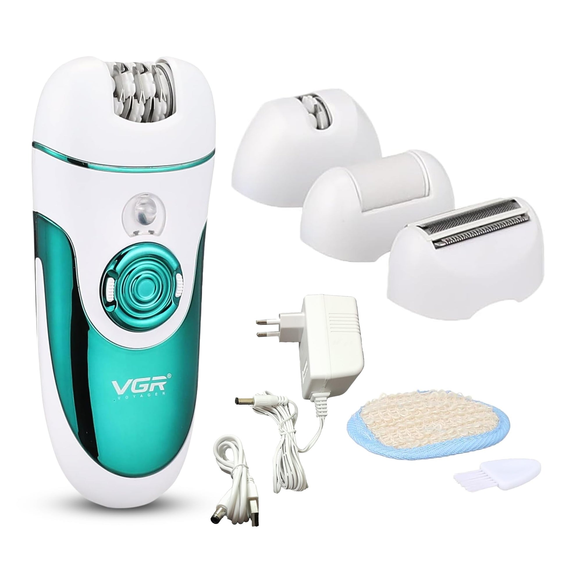 Vgr - Professional Intimate 4-in-1 Leg Epilator