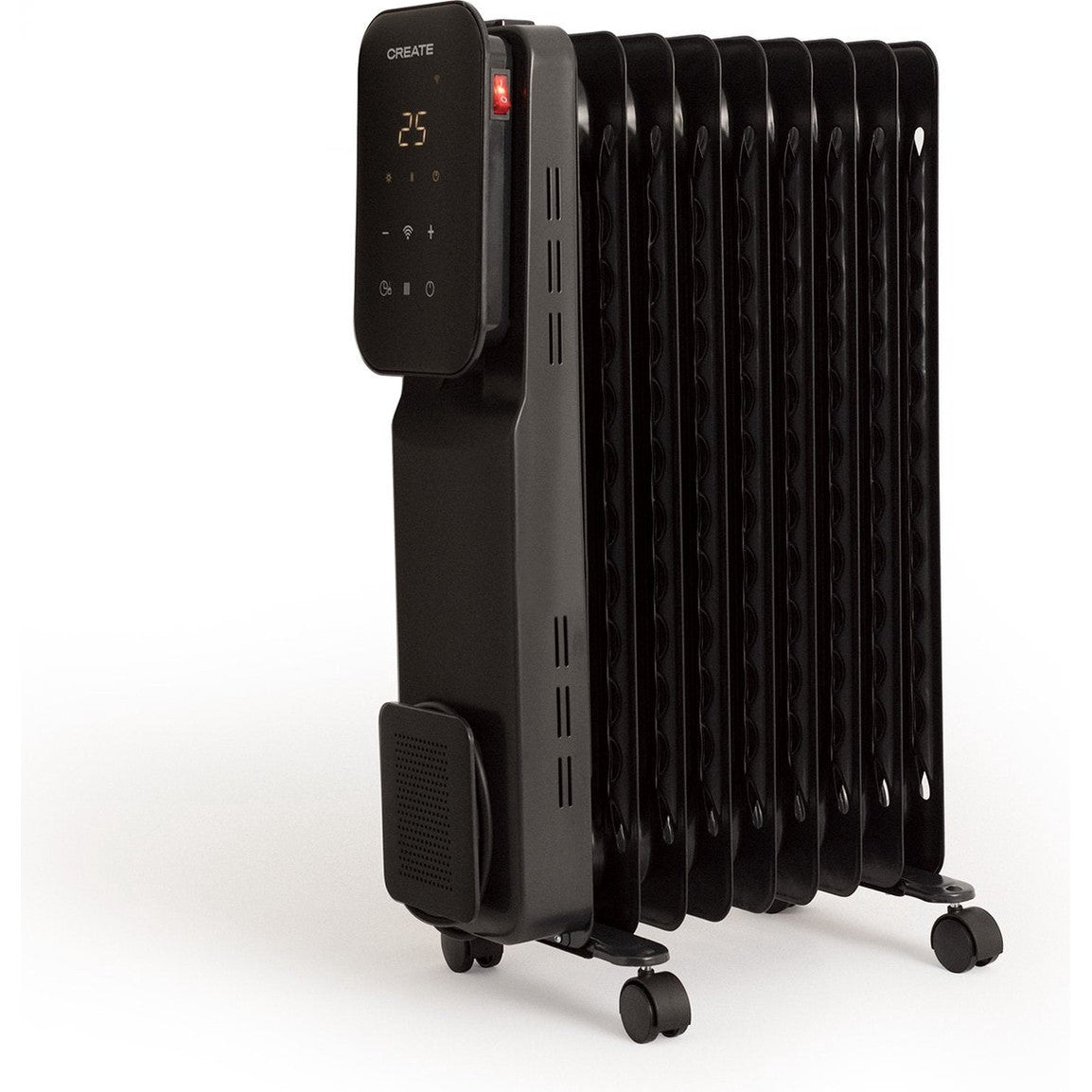 Create - Warm Connect – 2000W Oil Radiator with WiFi, Black