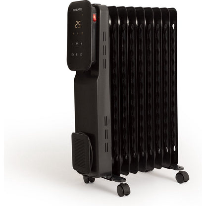 Create - Warm Connect – 2000W Oil Radiator with WiFi, Black