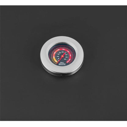 Grillmeister - Charcoal BBQ Kansas - Grilling surface: 52.5 x 40.5 cm - Charcoal barrel: 1.35 kg - Integrated thermometer