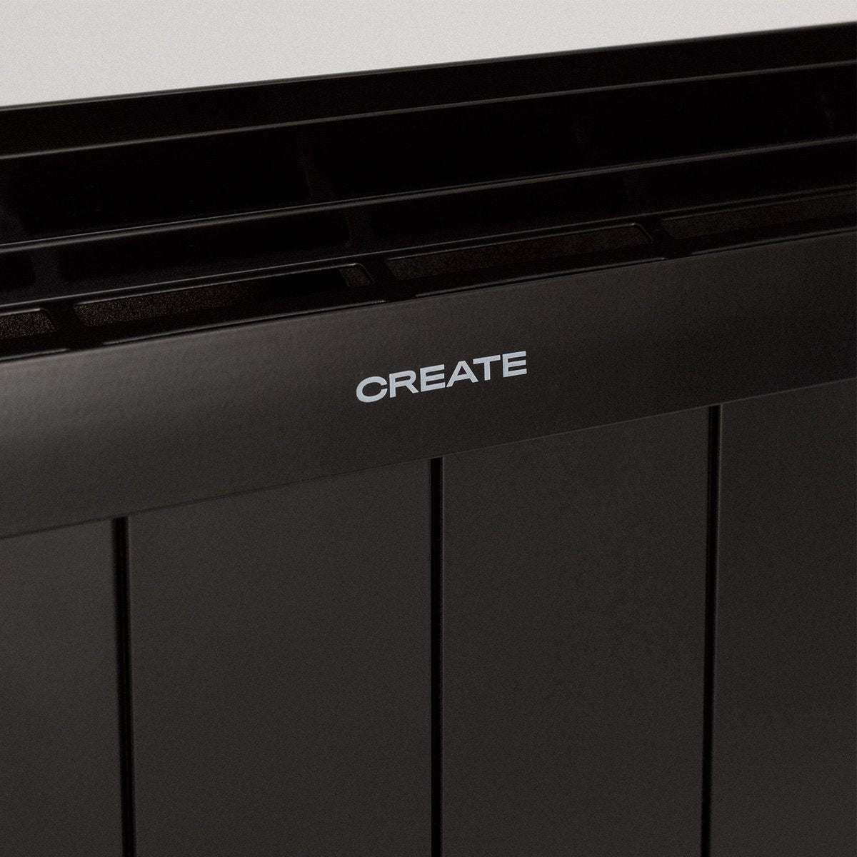 Create - WARM SLIM 1500W – Black Electric Convector Heater with WiFi, 24-Hour Timer, and Energy-Efficient Operation