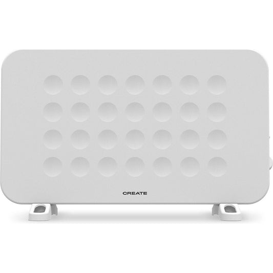 Create - HEATBOX – Electric Convector Heater Black with Fan and Hot Air Function, 2000W