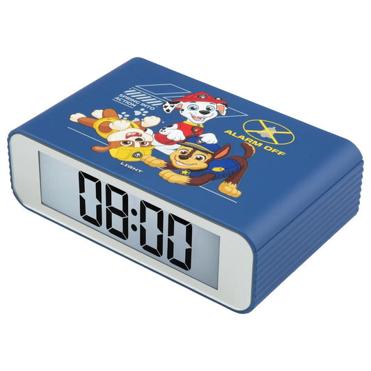 Paw Patrol  - Blue Digital Clock - Battery powered - With snooze function