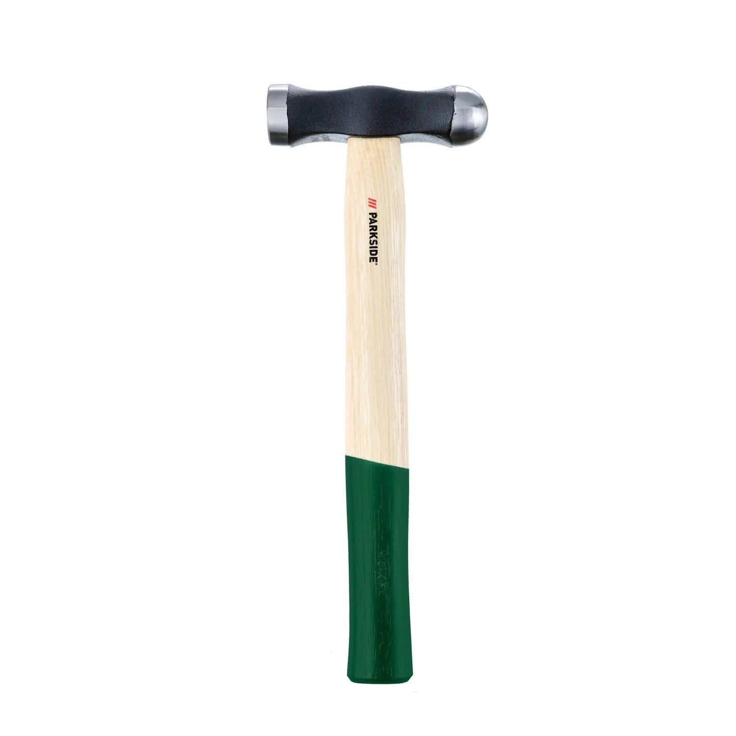 PARKSIDE rubber mallet with a black rubber head, wooden handle, and green grip