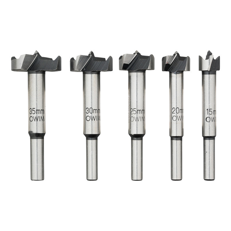 Parkside Forstner Drill Bit Set with 5 different sizes for woodworking