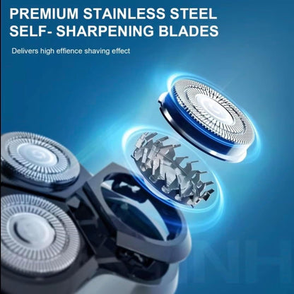 Shaver Rechargeable Electric Shaver for Men, Model S-1168, Triple Action Free Float System, Fully Washable, Digital Display : Amazon.sg: Beauty