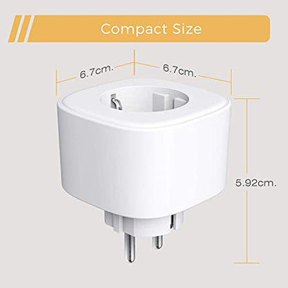 Refoss Wifi Smart Plug (Type F) Compatible With Alexa & Google Home - Voice Control