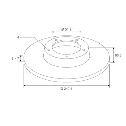 Valeo 197308 Brake Disc For Renault Models - Durable Performance