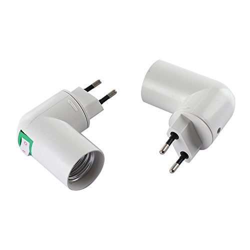 Tinxi E27 Lamp Base Holder Socket with 360° rotation and on/off switch