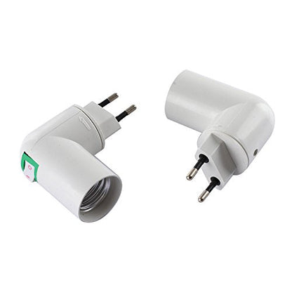 Tinxi E27 Lamp Base Holder Socket with 360° rotation and on/off switch