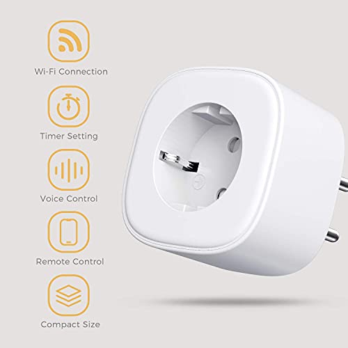 Refoss Wifi Smart Plug (Type F) Compatible With Alexa & Google Home - Voice Control