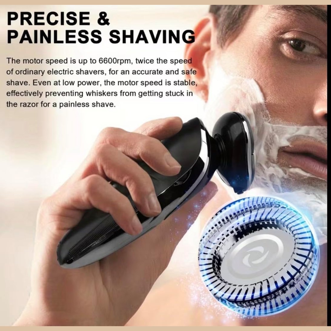 Shaver Rechargeable Electric Shaver for Men, Model S-1168, Triple Action Free Float System, Fully Washable, Digital Display : Amazon.sg: Beauty