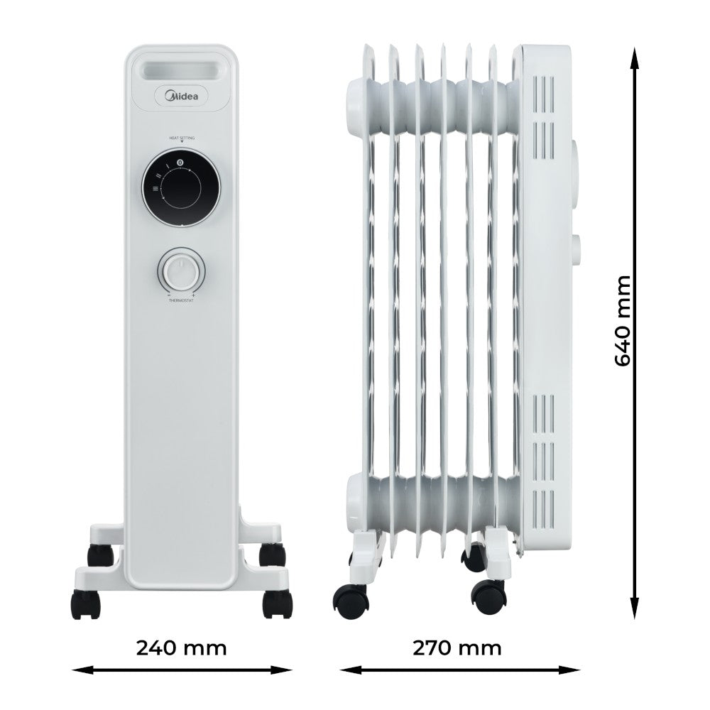 Midea - NY2009-22M Oil Radiator Heater - 2000W