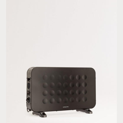 Create - HEATBOX – Electric Convector Heater Black with Fan and Hot Air Function, 2000W