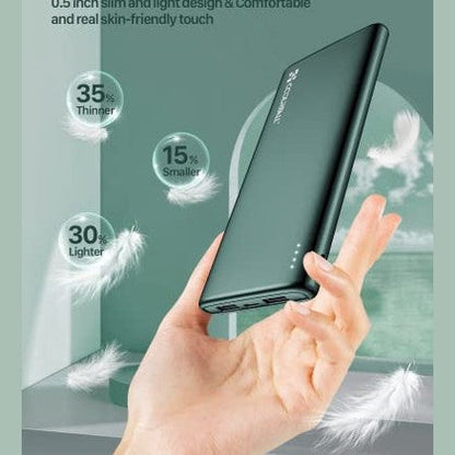 Coolreall Power Bank 10000 Mah - Slim & Light Charger With Fast Charging