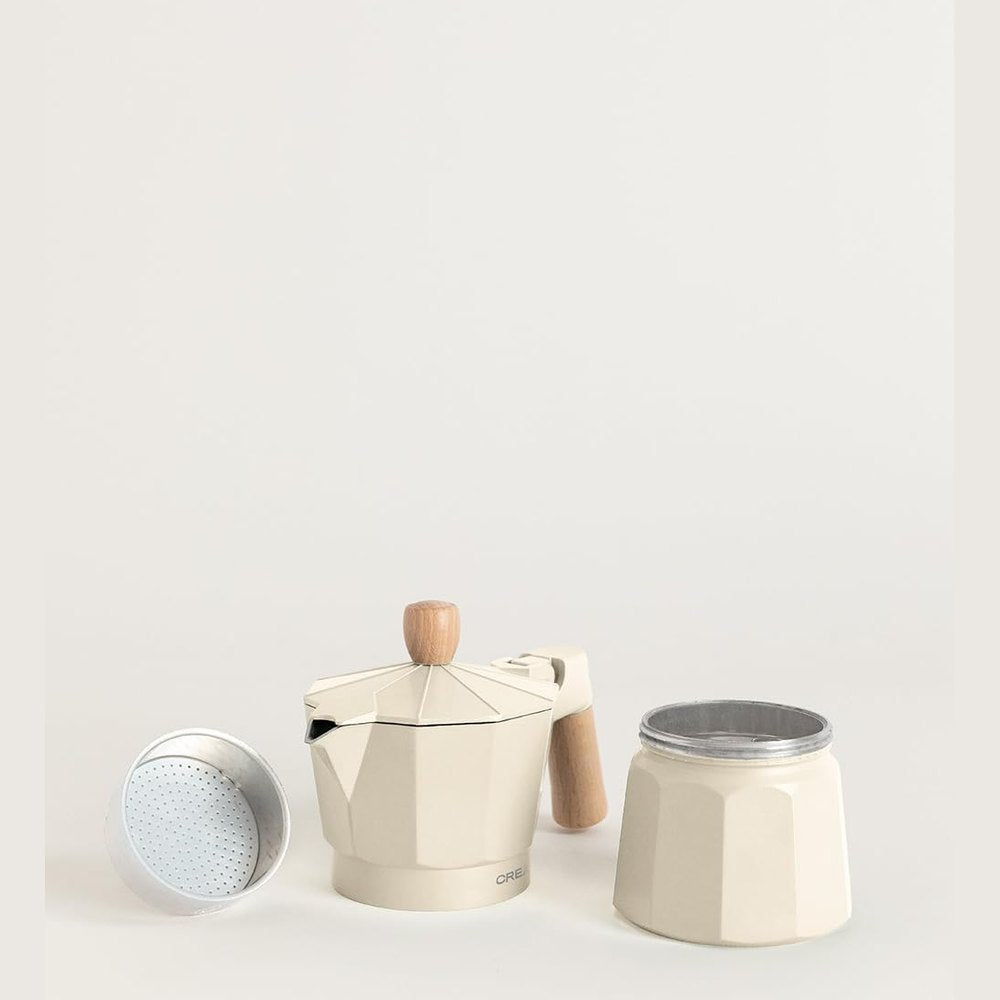 Create - THERA MOKA RETRO – Italian Coffee Maker off white