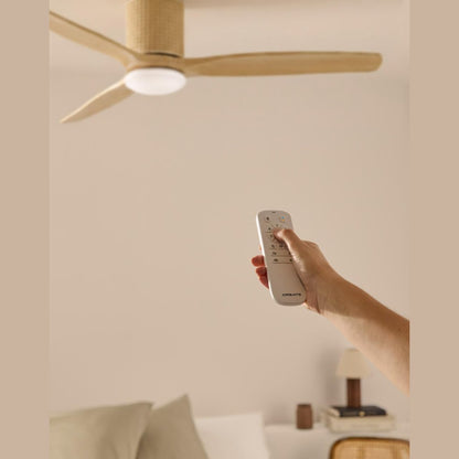 CREATE WindCalm Rattan Ceiling Fan with Remote Control