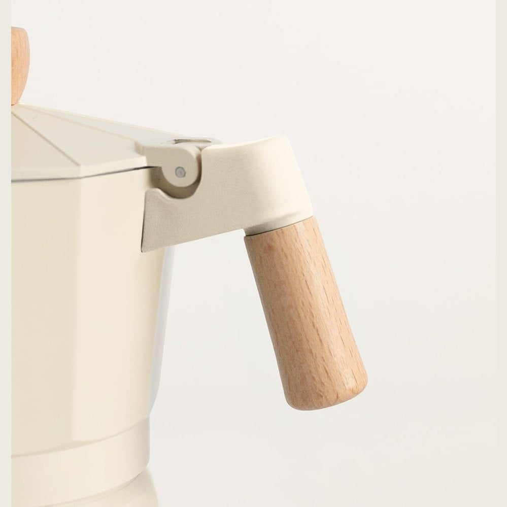 Create - THERA MOKA RETRO – Italian Coffee Maker off white