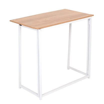 H&H Happy Home Foldable Computer Desk with Antique Style