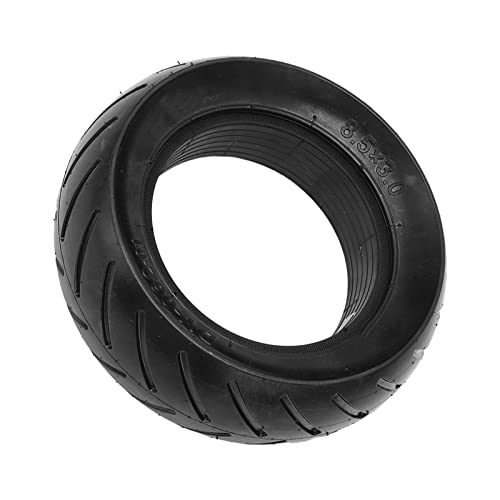 Klanata 8.5x3.0 explosion proof solid tires for electric scooters, showcasing durable rubber grooves for excellent grip.