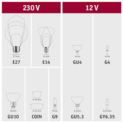 Paulmann Led Drop-shaped Filament Lamp - Dimmable Warm White Light