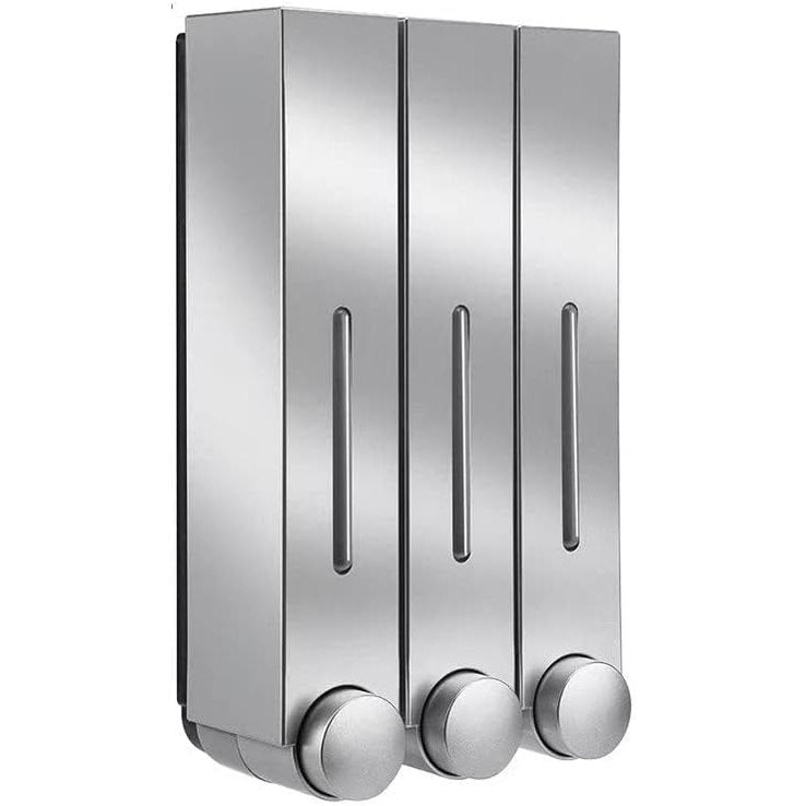 Soap Dispenser - 420 ml – Manual Wall-Mounted Bathroom & Kitchen Dispenser (Grey)