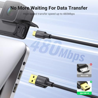 Ugreen Mini Usb Cable 3m - Compatible With Garmin Gps & More