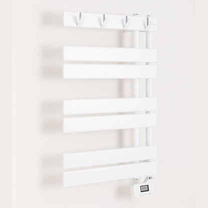Create - Warm Towel Modern/Electric Towel Rail White / 80 x 50 cm / 2 in 1, 6 Operating Modes, LCD Display, Timer up to 24 Hours, 400 W