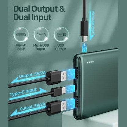 Coolreall Power Bank 10000 Mah - Slim & Light Charger With Fast Charging