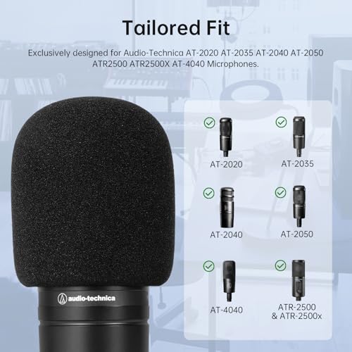 Phantaccy Pop Filter For At-2020, At-2035, At-2040, At-2050, Atr2500, Atr2500X, At-4040 - Advanced Noise Filtering