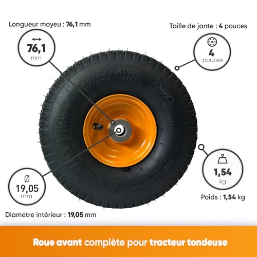SKANA GreenStar 9722 Complete Wheel for MC mowcart, durable alloy steel construction