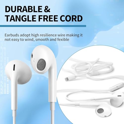 Casemetro 2-packs Headphones With Lightning Connector for Iphone - High-quality Sound