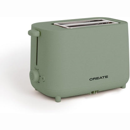 CREATE TOAST STUDIO Toaster - Sage Green 750W